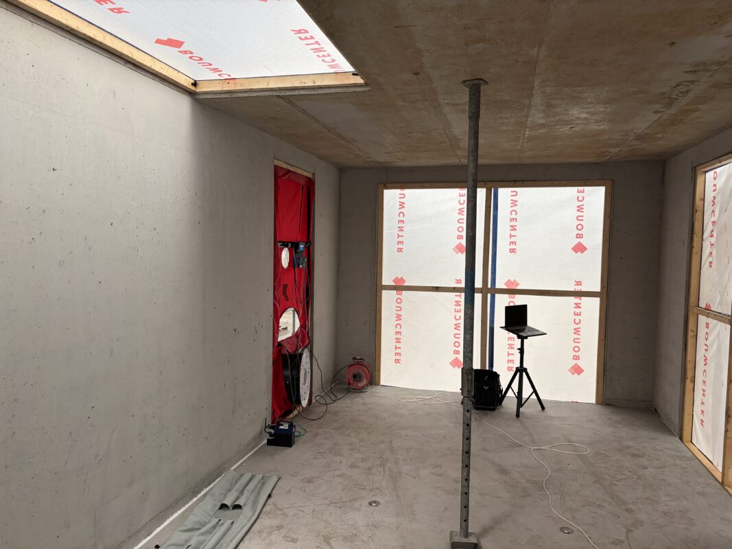 Blowerdoortest nieuwbouw prefab